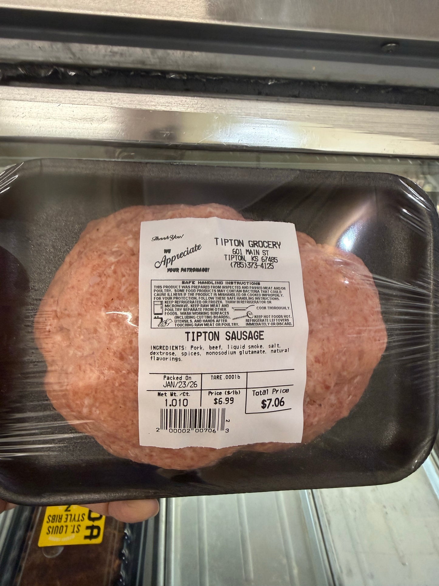 Ground Tipton Sausage